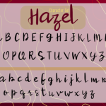 Hazel Font Poster 3