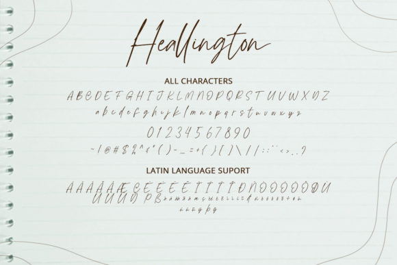 Heallington Font Poster 2
