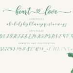 Heart Love Font Poster 5