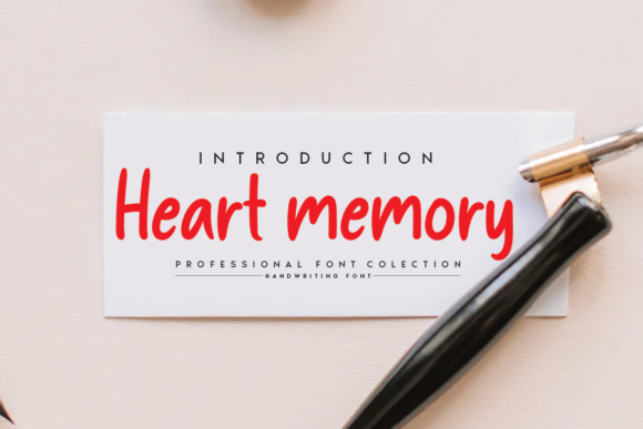 Heart Memory Font Poster 1