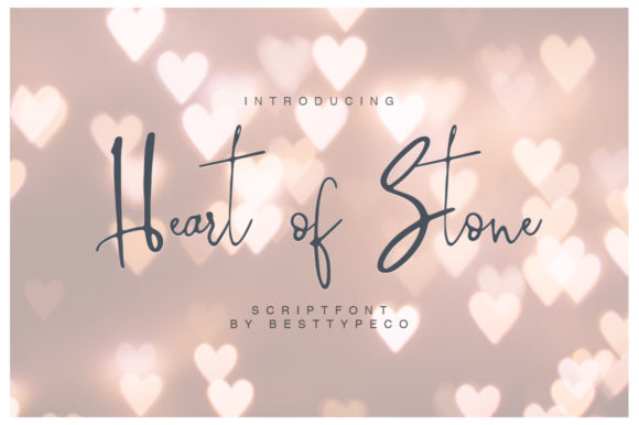 Heart of Stone Font Poster 1