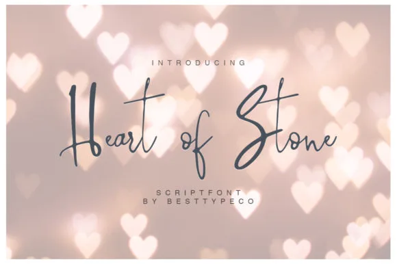 Heart of Stone Font Heart of Stone Font Poster 1