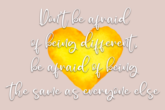 Heartbright Font Poster 8