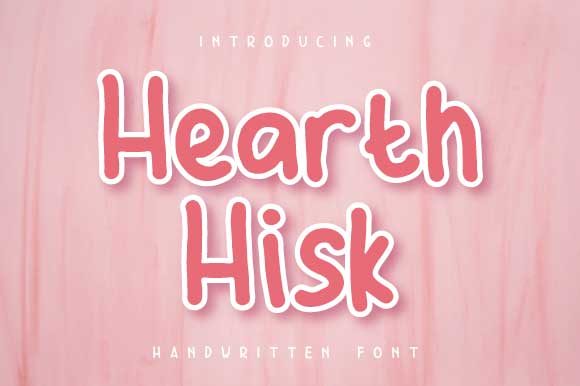 Hearth Hisk Font Poster 1