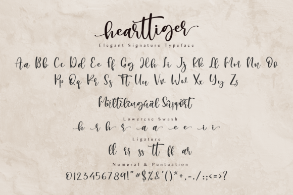 Hearttiger Font Poster 6