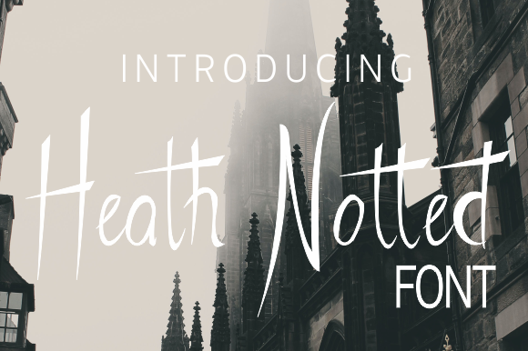 Heath Notted Font Poster 1