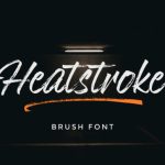 Heatstroke Font Poster 1