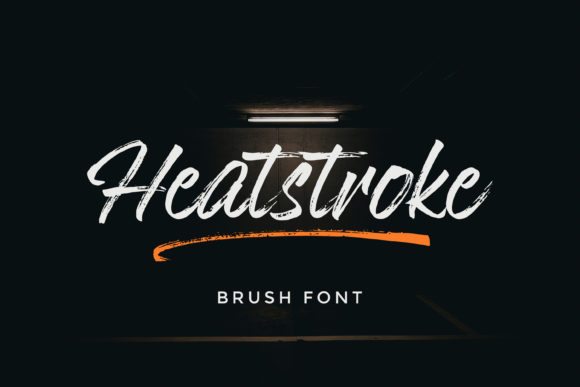 Heatstroke Font Poster 1