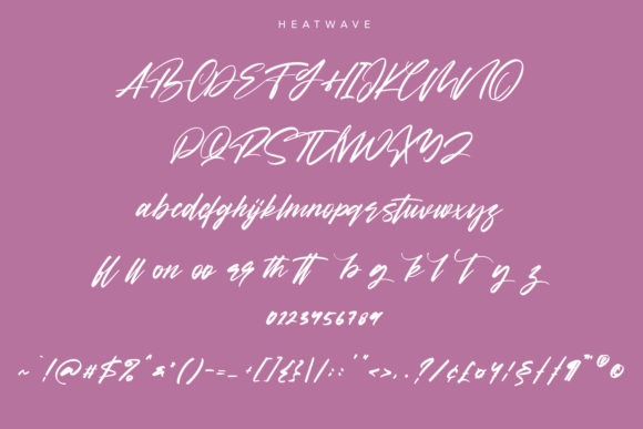Heatwave Font Poster 9