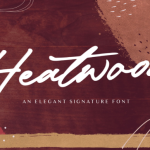 Heatwood Font Poster 1