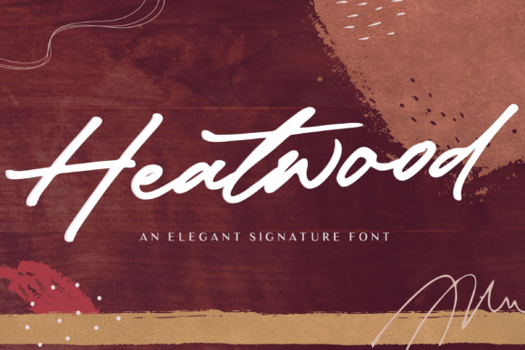 Heatwood Font Poster 1