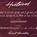 Heatwood Font Poster 6