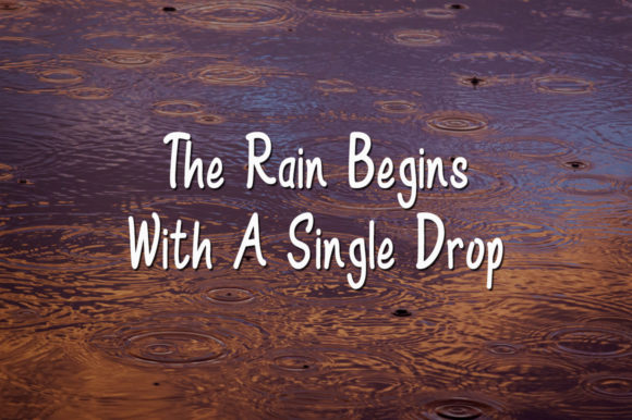 Heavy Rain Font Poster 3