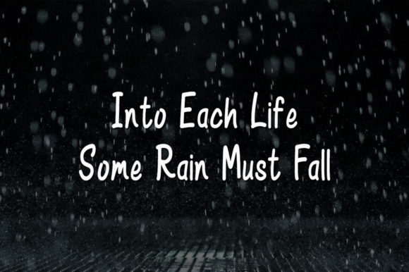 Heavy Rain Font Poster 4