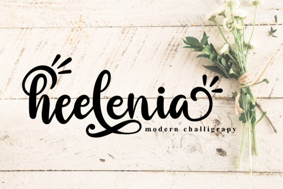 Heelenia Font Poster 1