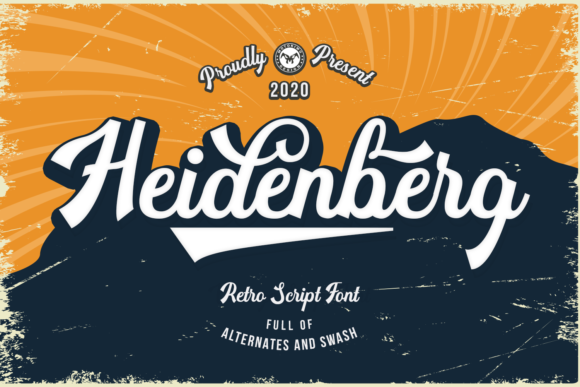 Heidenberg Font Poster 1