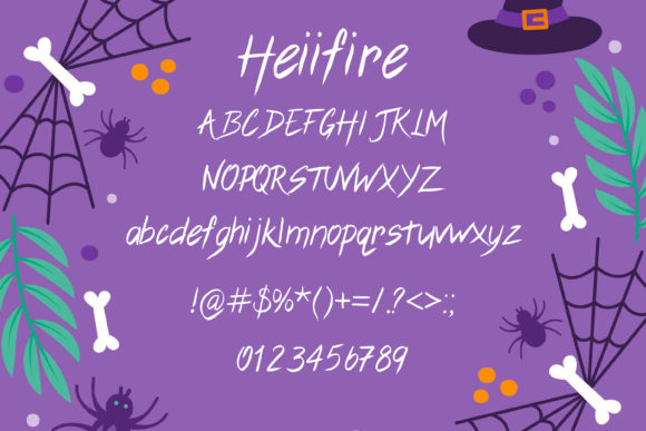Heiifire Font Poster 2