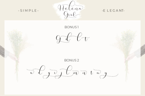 Helena Girl Font Poster 6