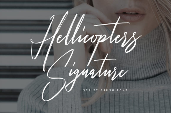 Hellicopters Font Poster 1