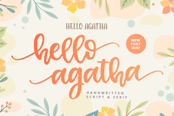 Hello Agatha Font Poster 1