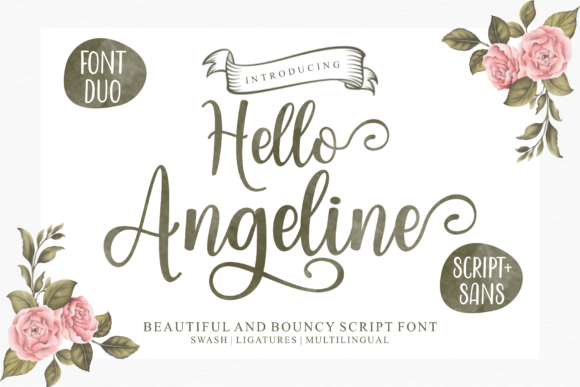 Hello Angeline Font Poster 1