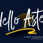 Hello Aster Font Poster 1