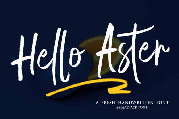 Hello Aster Font Poster 1