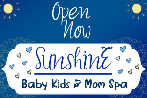 Hello Baby Boy Font Poster 2