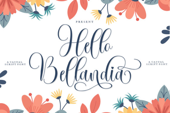 Hello Bellandia Font Poster 1