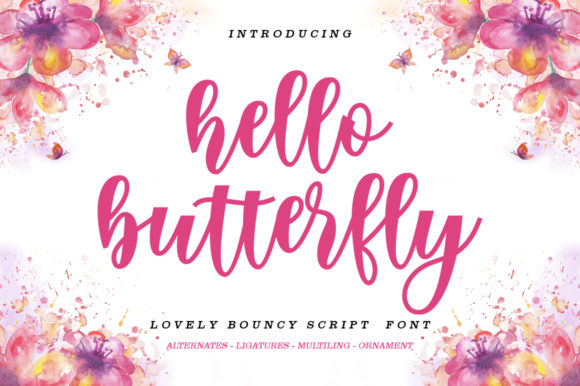 Hello Butterfly Font