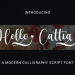 Hello Cattia Font Poster 1