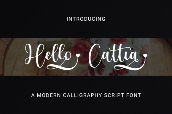 Hello Cattia Font Poster 1