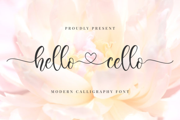 Hello Cello Font Poster 1