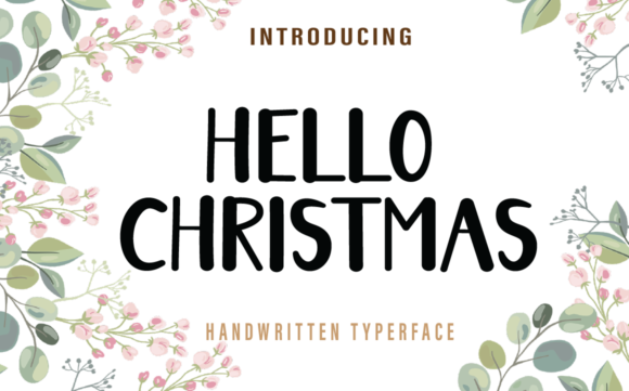 Hello Christmas Font Poster 1