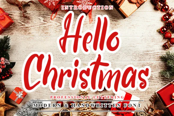 Hello Christmas Font Poster 1