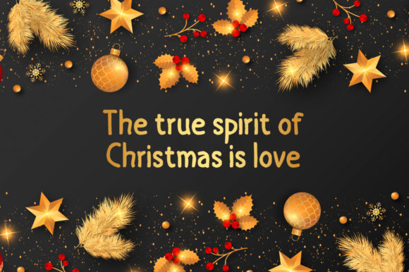 Hello Christmas Font Poster 2