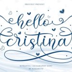 Hello Cristina Font Poster 1