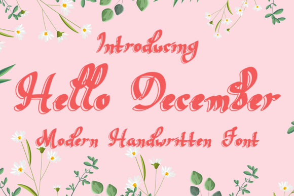 Hello December Font Poster 1