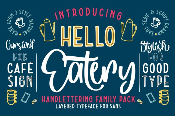 Hello Eatery Font Poster 1