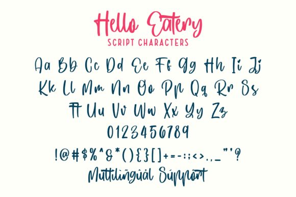 Hello Eatery Font Poster 8