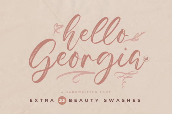 Hello Georgia Font Poster 1