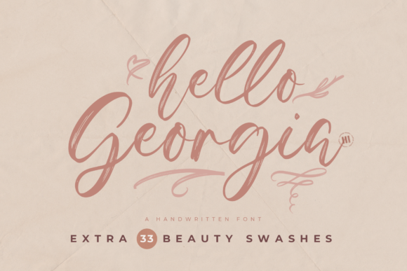 Hello Georgia Font