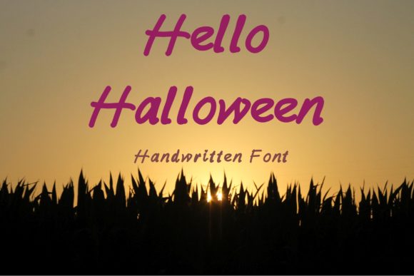 Hello Halloween Font Poster 1