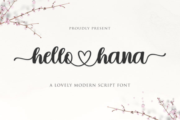 Hello Hana Font Poster 1