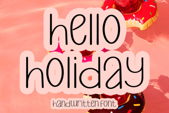 Hello Holiday Font Poster 1
