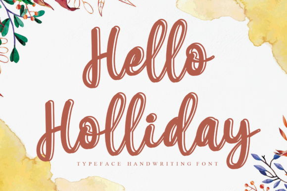 Hello Holliday Font Poster 1