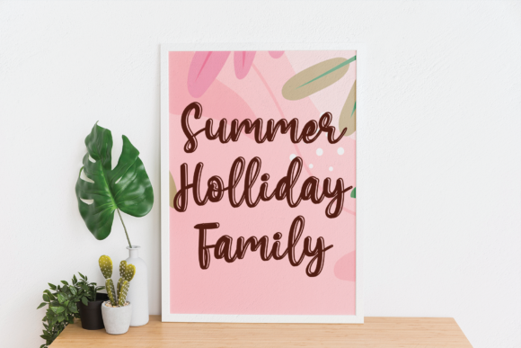Hello Holliday Font Poster 3