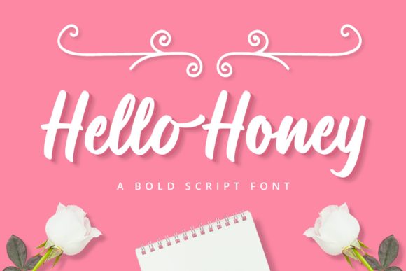 Hello Honey Font Poster 1