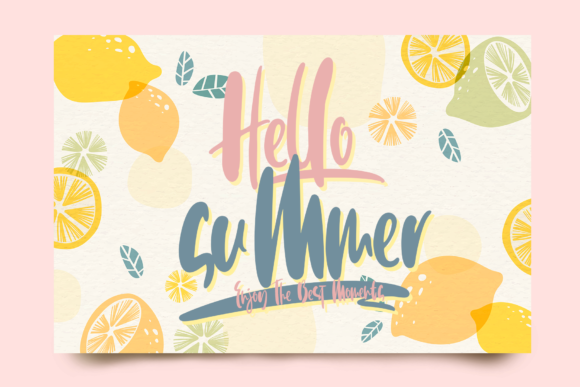 Hello Juliette Font Poster 2