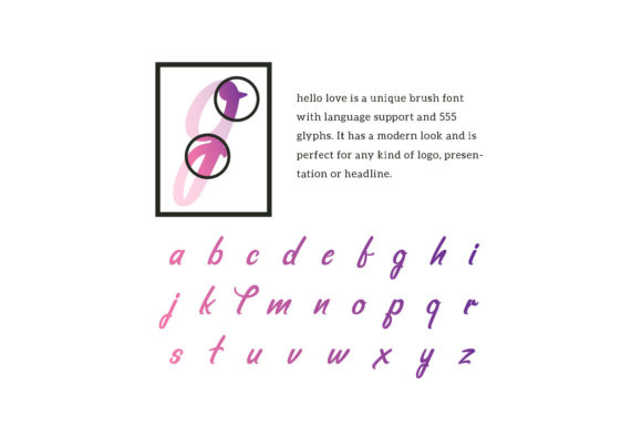 Hello Love Font Poster 6